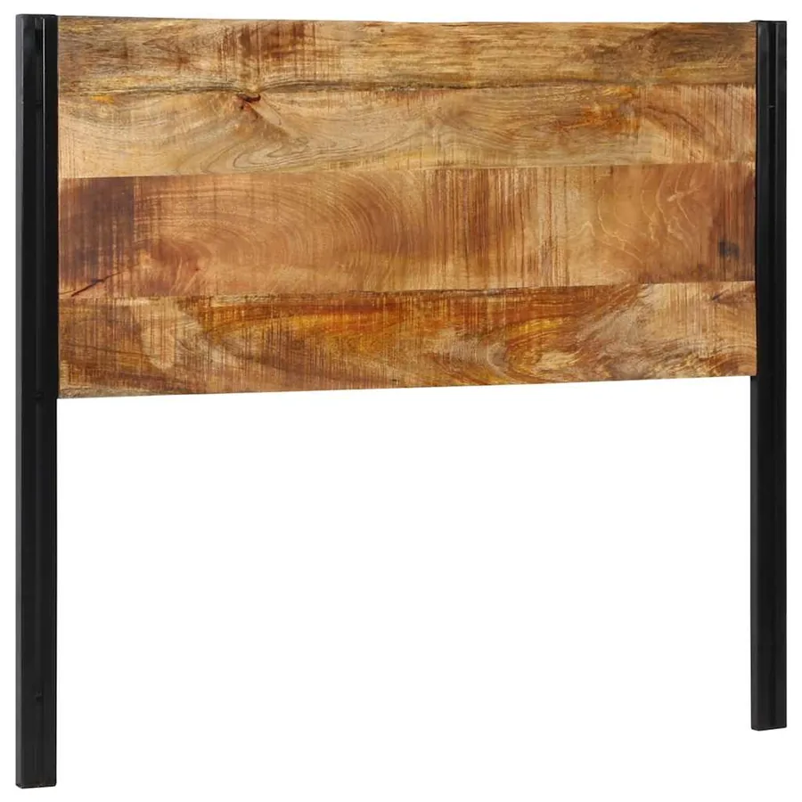Tête de lit 120 cm bois massif manguier et fer