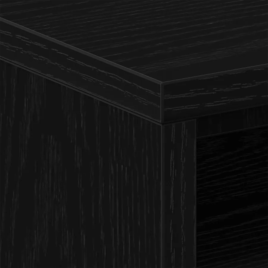 Table de chevet chêne noir 40x30x40 cm bois d'ingénierie - 8