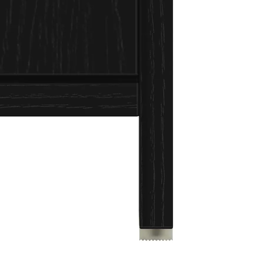 Armoire de bain chêne noir 60x33x60 cm bois d'ingénierie - 12
