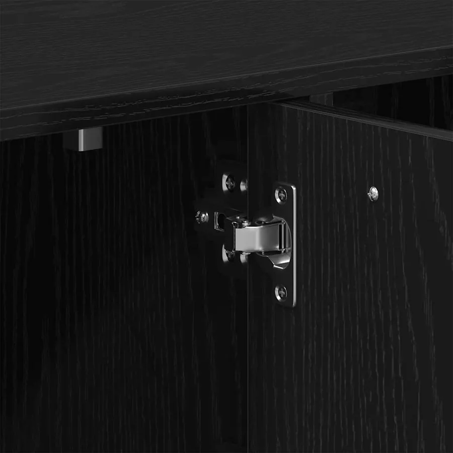 Bibliothèque en chêne noir 90 x 28 x 90 cm bois d'ingénierie - 10