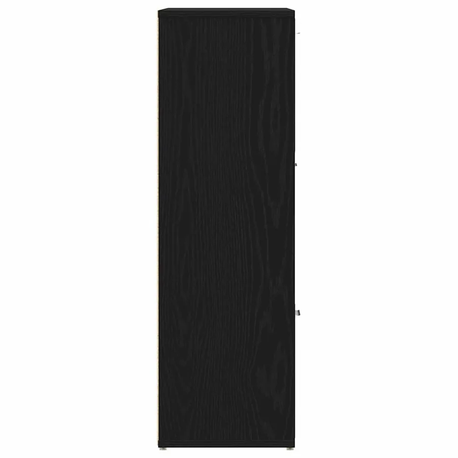 Bibliothèque en chêne noir 90 x 28 x 90 cm bois d'ingénierie - 7