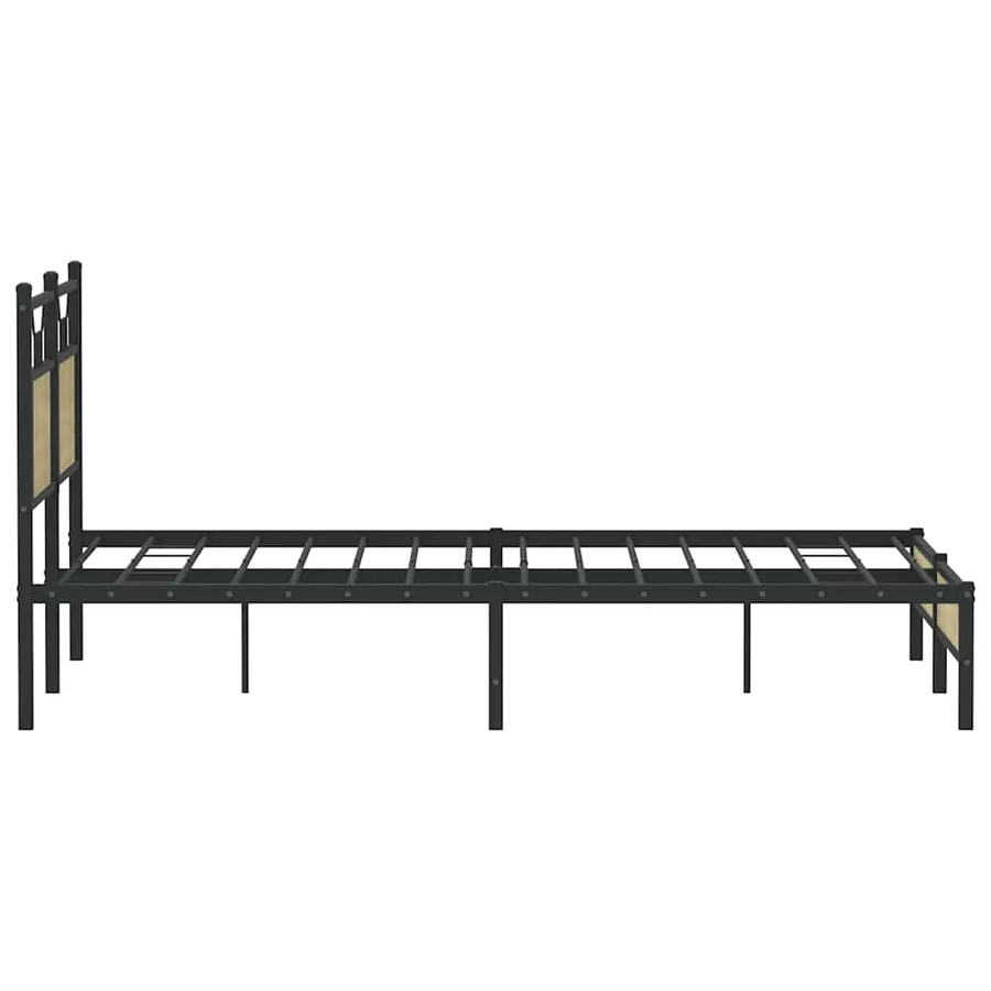 Cadre de lit sans matelas chêne sonoma 150x200 cm - 7