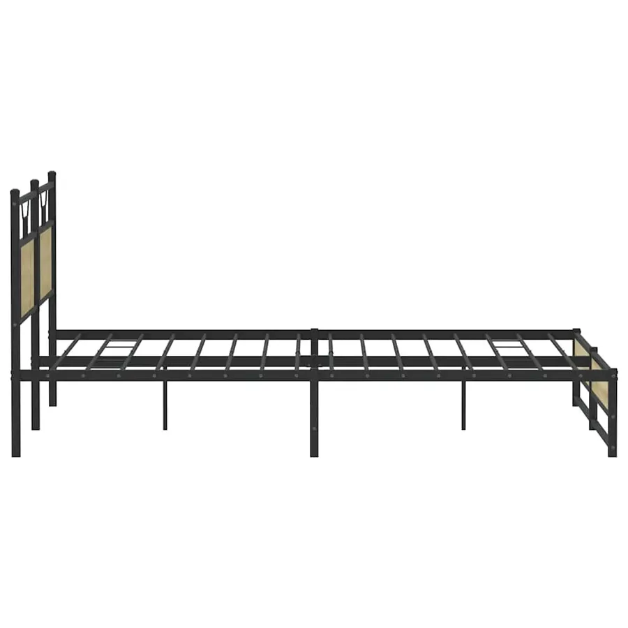Cadre de lit sans matelas chêne sonoma 160x200 cm - 7