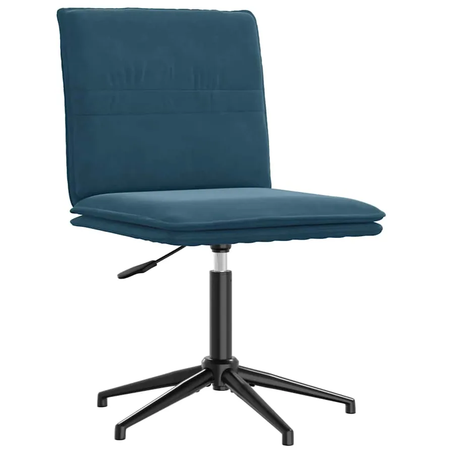 Chaises à manger lot de 2 Bleu Velours - 3