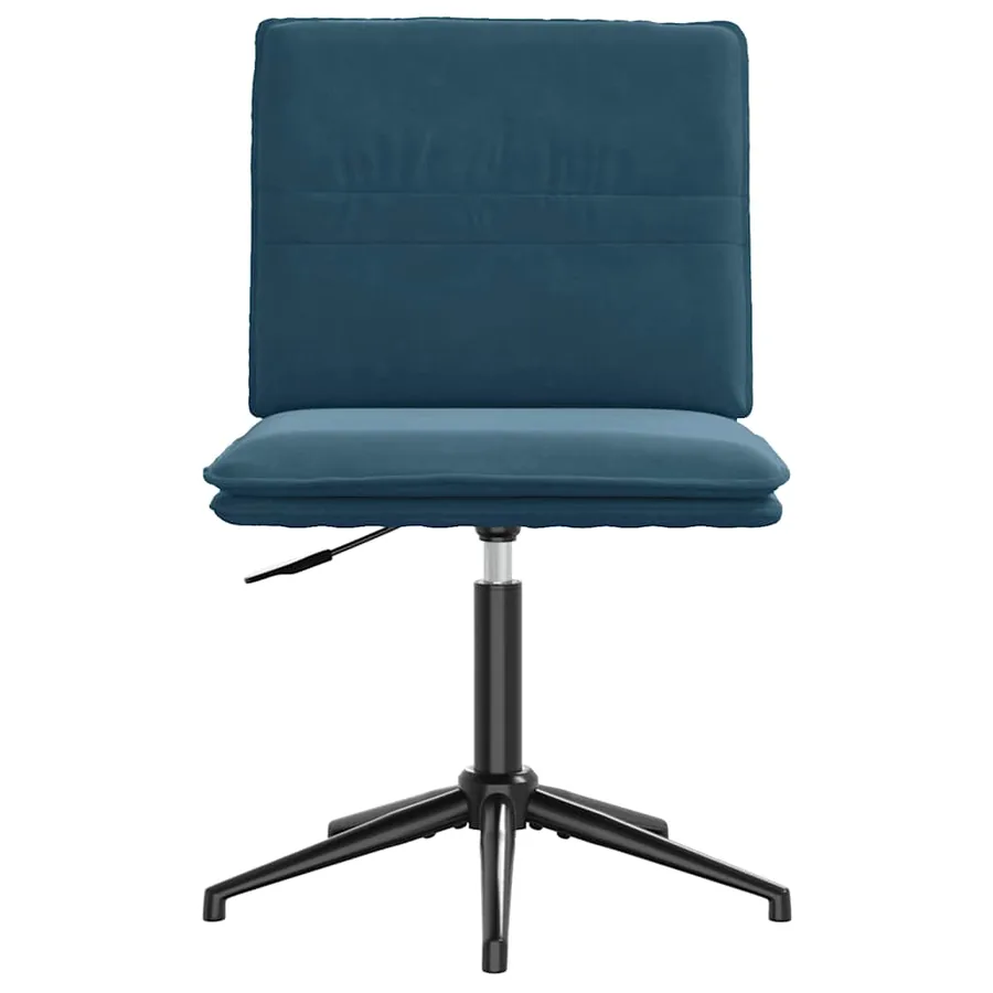Chaises à manger lot de 2 Bleu Velours - 4
