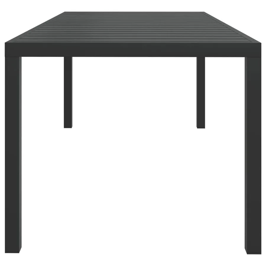 Ensemble à manger de jardin coussins 7pcs Résine tressée Noir - 12