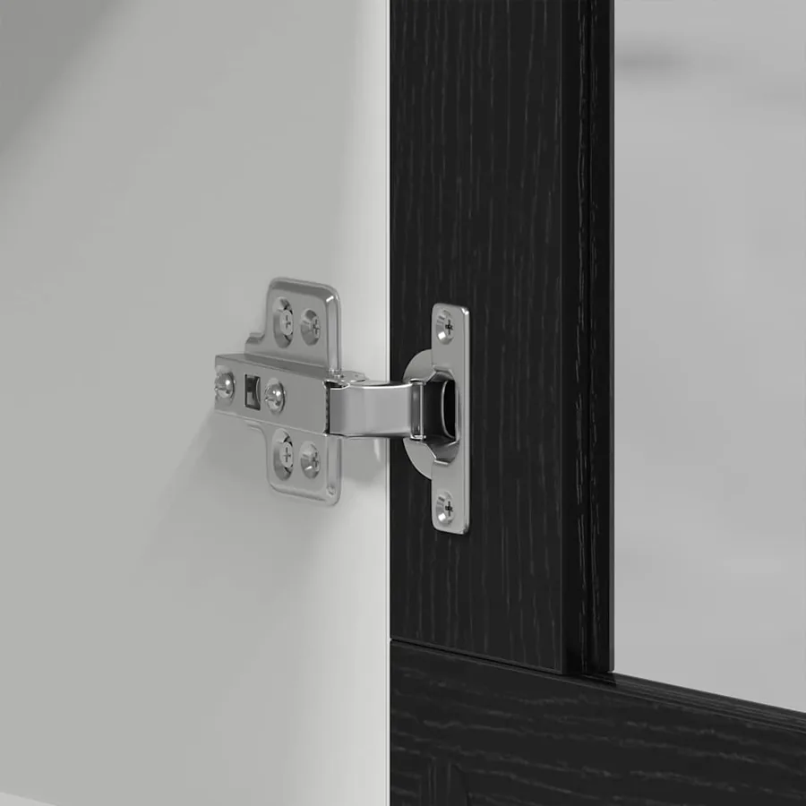 Armoire suspendue avec étagère Lyon Chêne noir 80 x 31 x 60 cm - 9