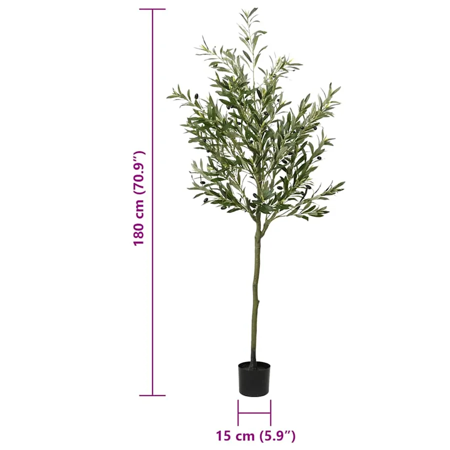Olivier artificiel 700 feuilles 180 cm vert - 5