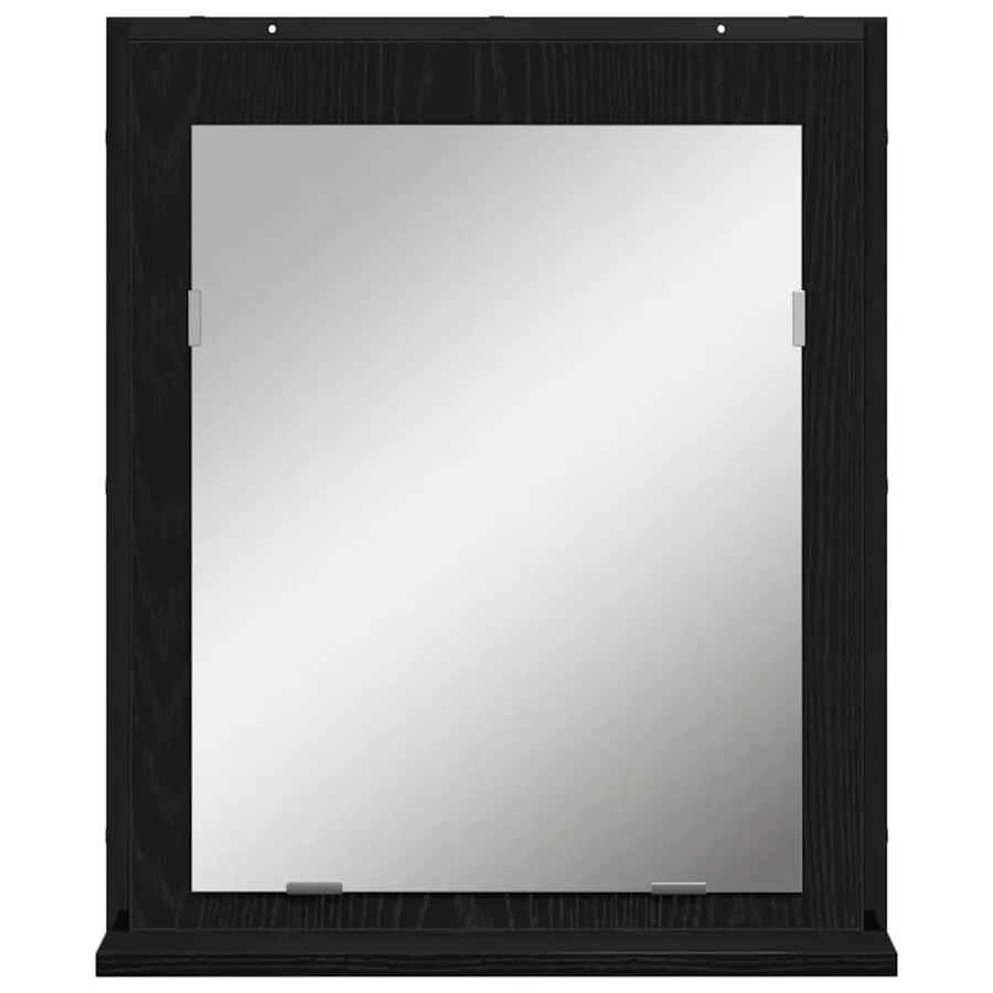 Ensemble de mobilier de salle de bain avec étagère 3 pcs Noir - 8