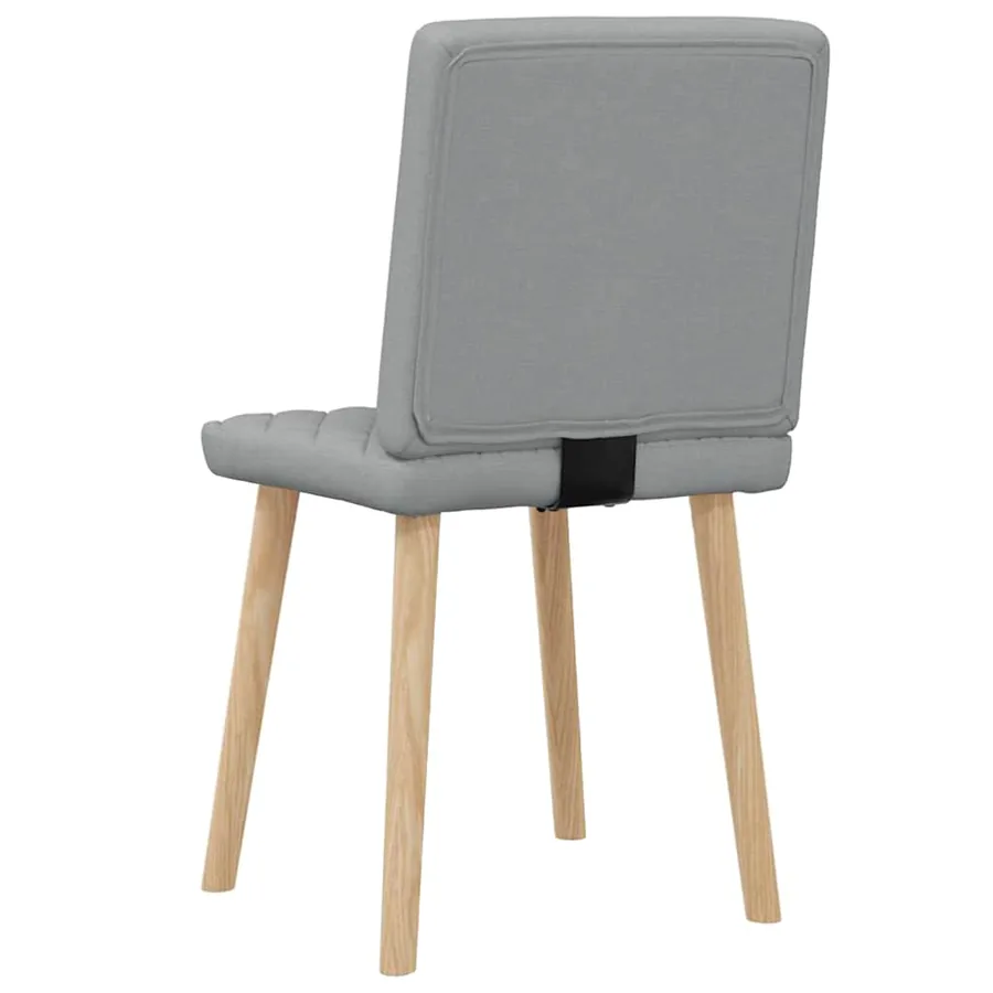 Chaises à manger lot de 2 gris clair tissu - 6