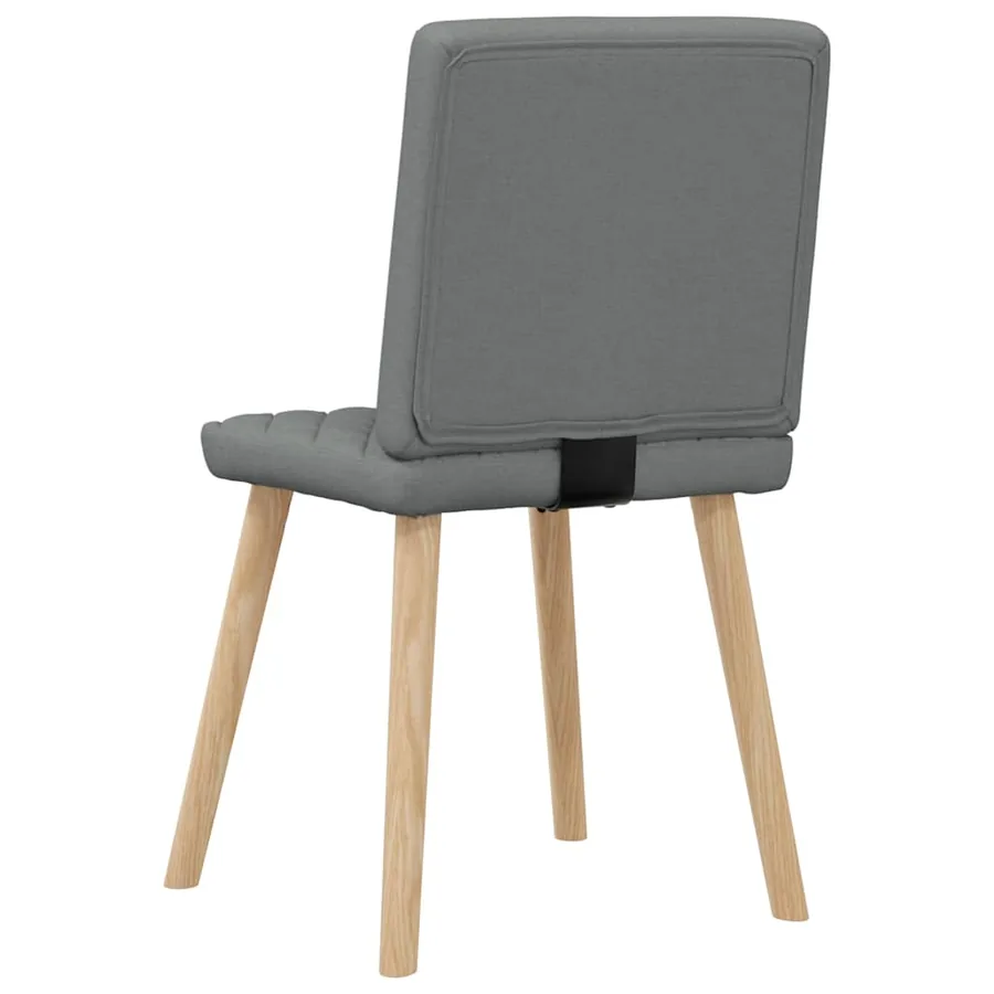 Chaises à manger lot de 6 gris foncé tissu - 6