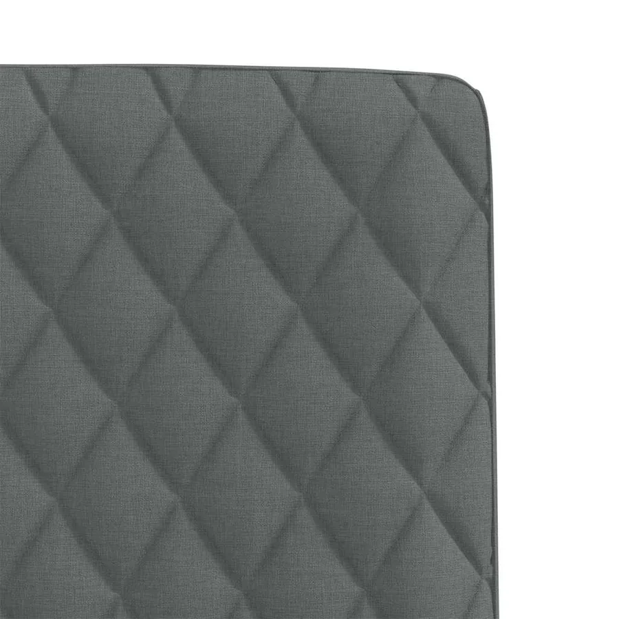 Chaises à manger lot de 6 gris foncé tissu - 7