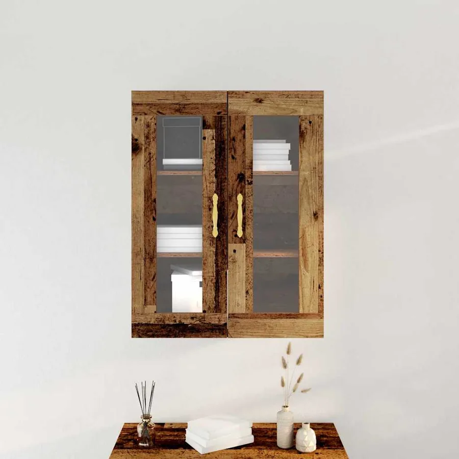 Meuble mural Bois Ancien 69,5 x 34 x 90 cm Bois d'ingénierie - 4