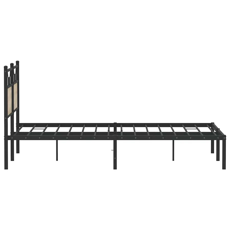 Cadre de lit sans matelas chêne sonoma 140x200 cm - 7