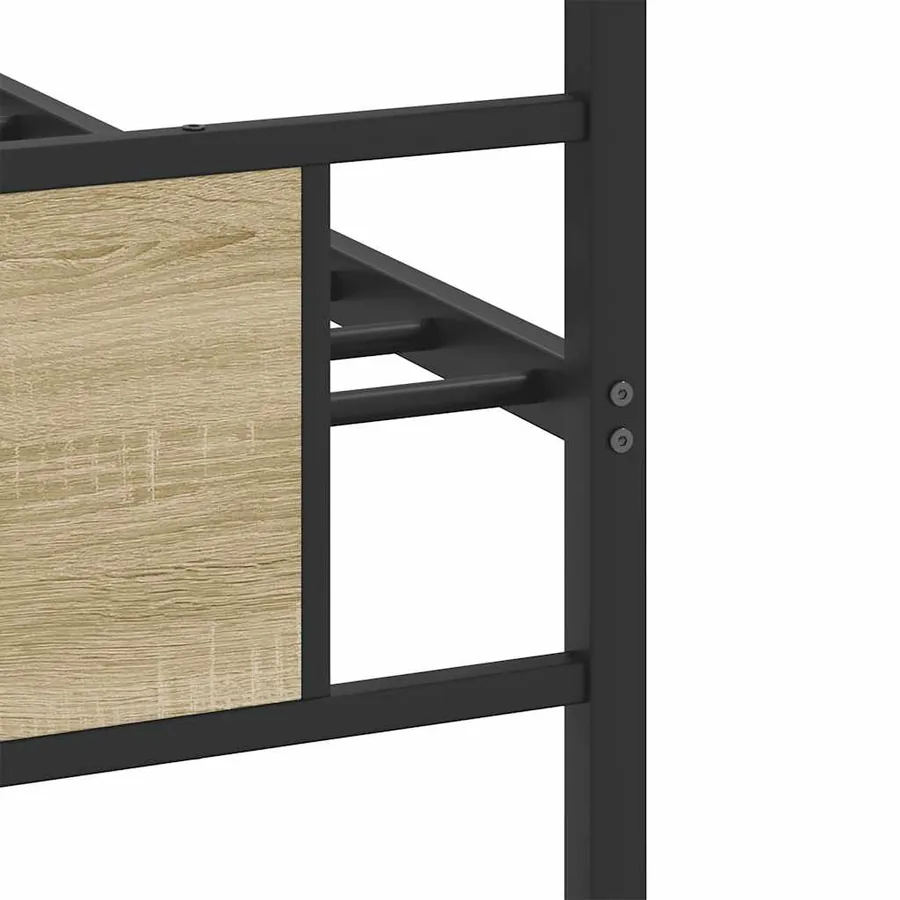 Cadre de lit sans matelas chêne sonoma 90x200 cm - 10