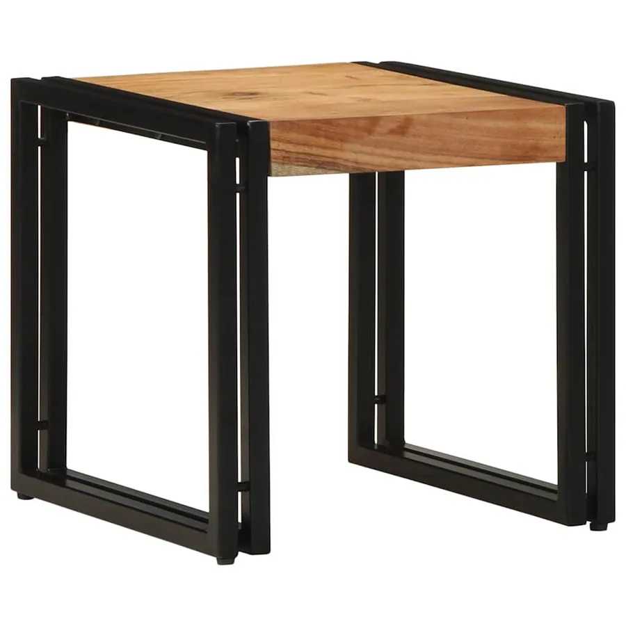 Table basse Marron 40 x 40 x 38 cm Bois d'Acacia Massif - 2