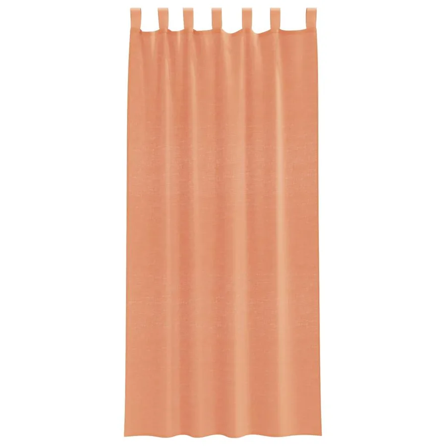 Rideaux en voile avec boucles 2 pcs terre cuite 140x225 cm - 4