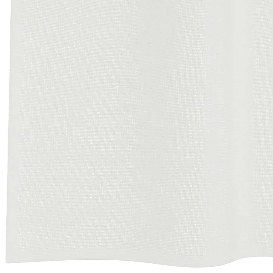 Rideaux en voile avec boucles 2 pcs blanc 140x260 cm - 6