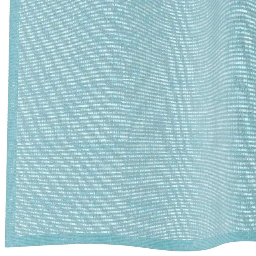 Rideaux en voile avec boucles 2 pcs turquoise 140x225 cm - 6