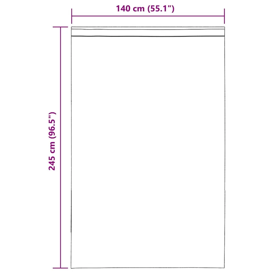 Rideaux en voile avec passants 2 pcs marron - 9