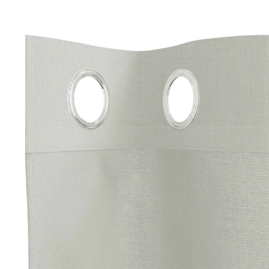Rideaux en voile avec œillets 2 pcs gris clair 140x175 cm - 5