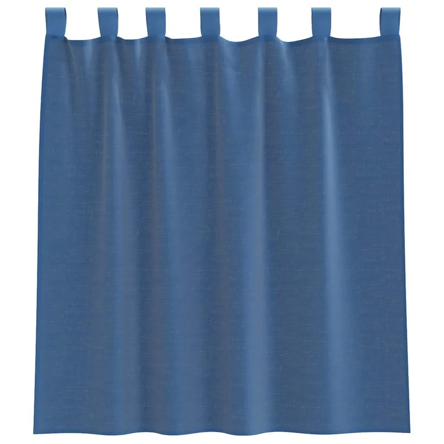 Rideaux en voile avec boucles 2 pcs gris clair 140x260 cm - 4