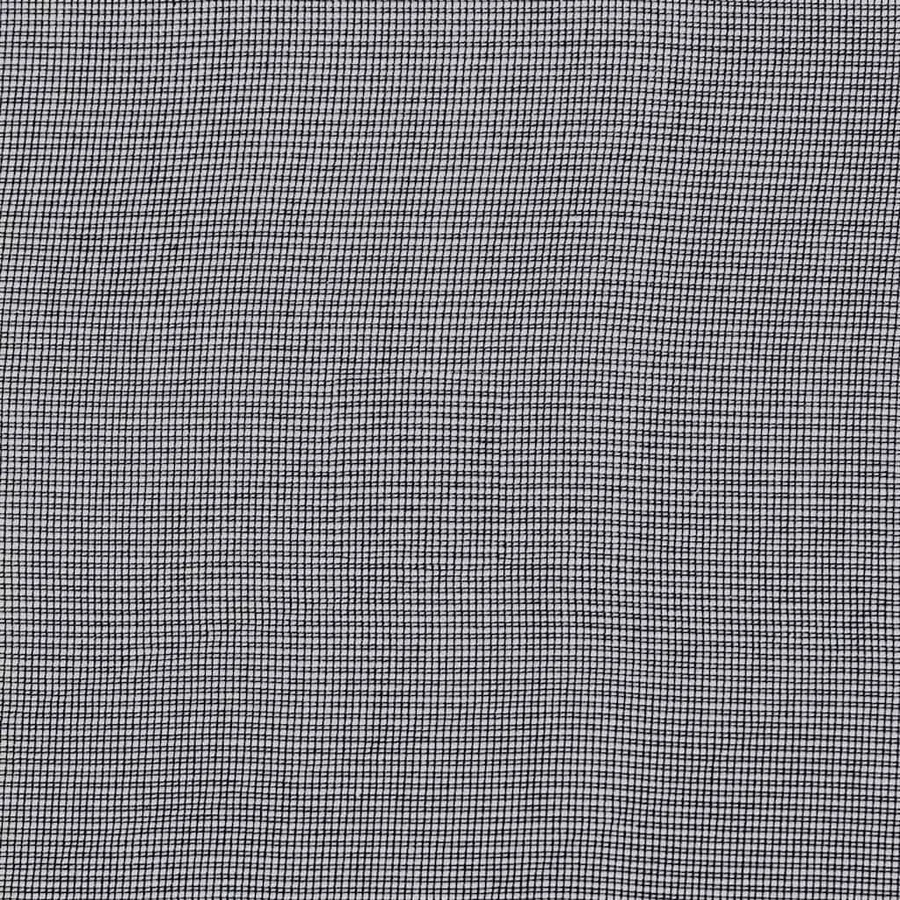 Rideaux en voile avec passants 2 pcs noir - 7