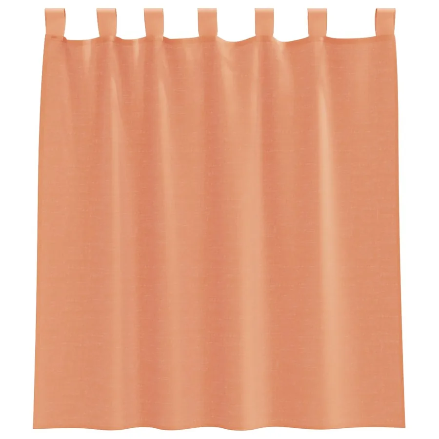 Rideaux en voile avec boucles 2 pcs terre cuite 140x140 cm - 4
