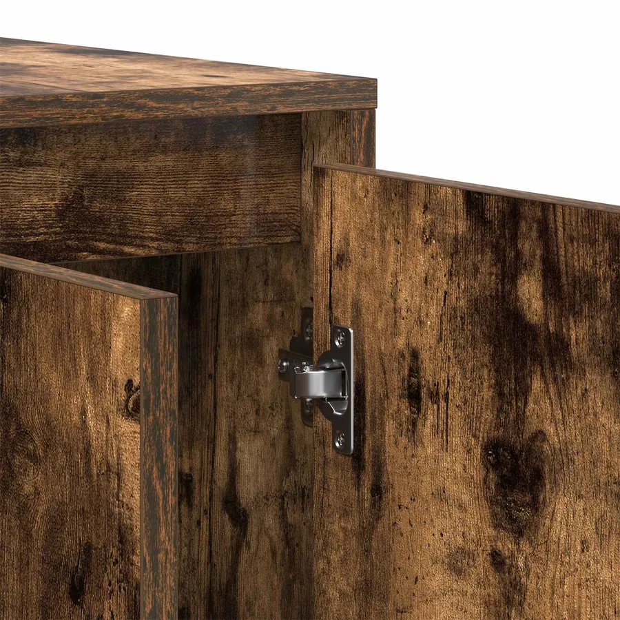 Buffet Chêne fumé 135 x 41 x 75 cm Bois d'ingénierie - 8
