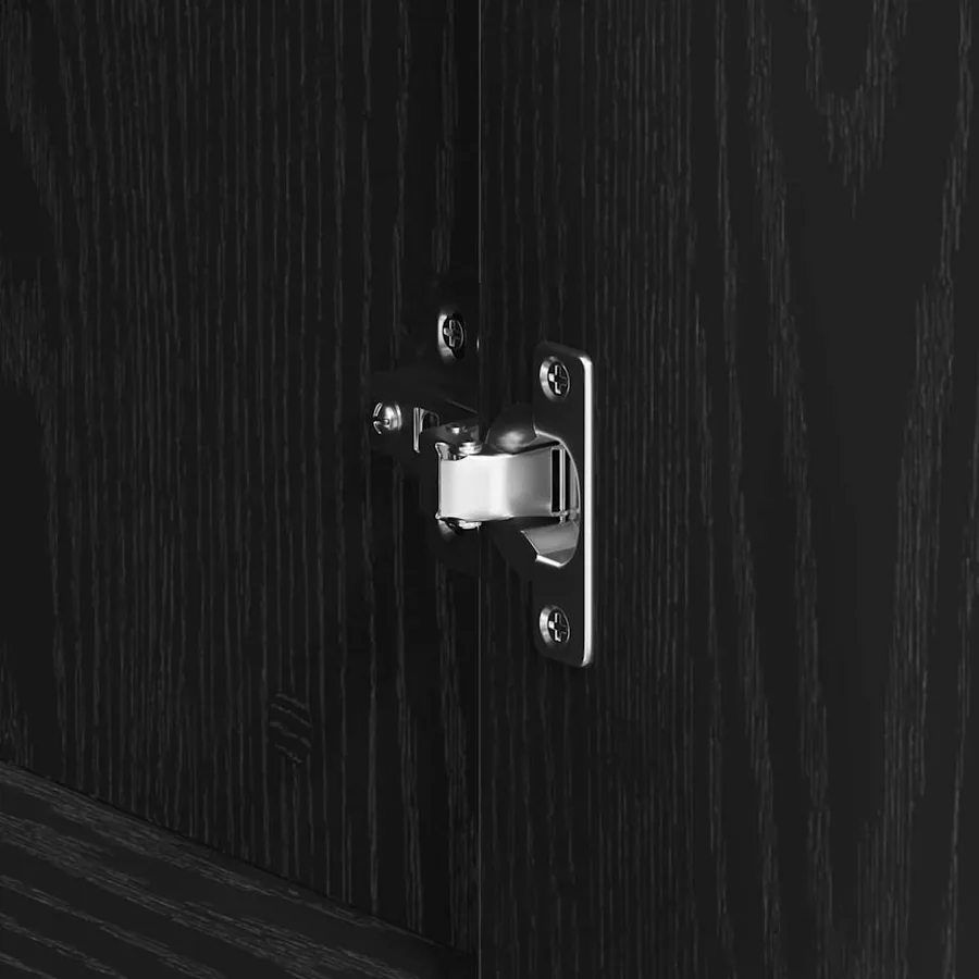 Buffet Chêne noir 120 x 41 x 75 cm Bois d'ingénierie - 10