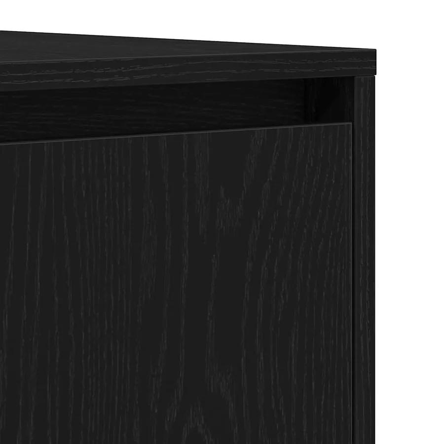 Buffet Chêne noir 120 x 41 x 75 cm Bois d'ingénierie - 9
