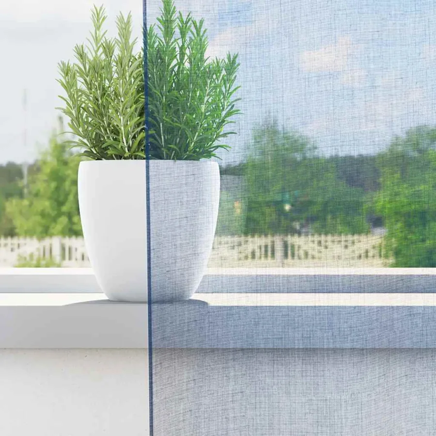 Rideaux en voile avec œillets 2 pcs bleu royal - 3