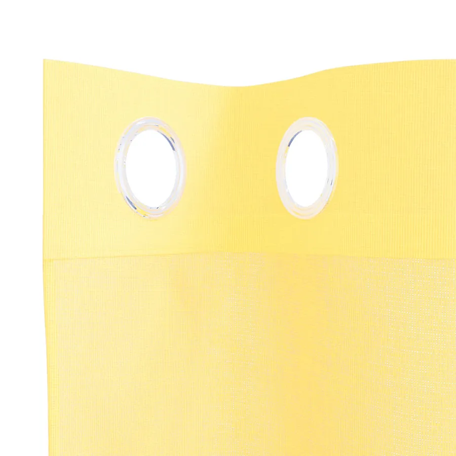 Rideaux en voile avec œillets 2 pcs jaune - 5