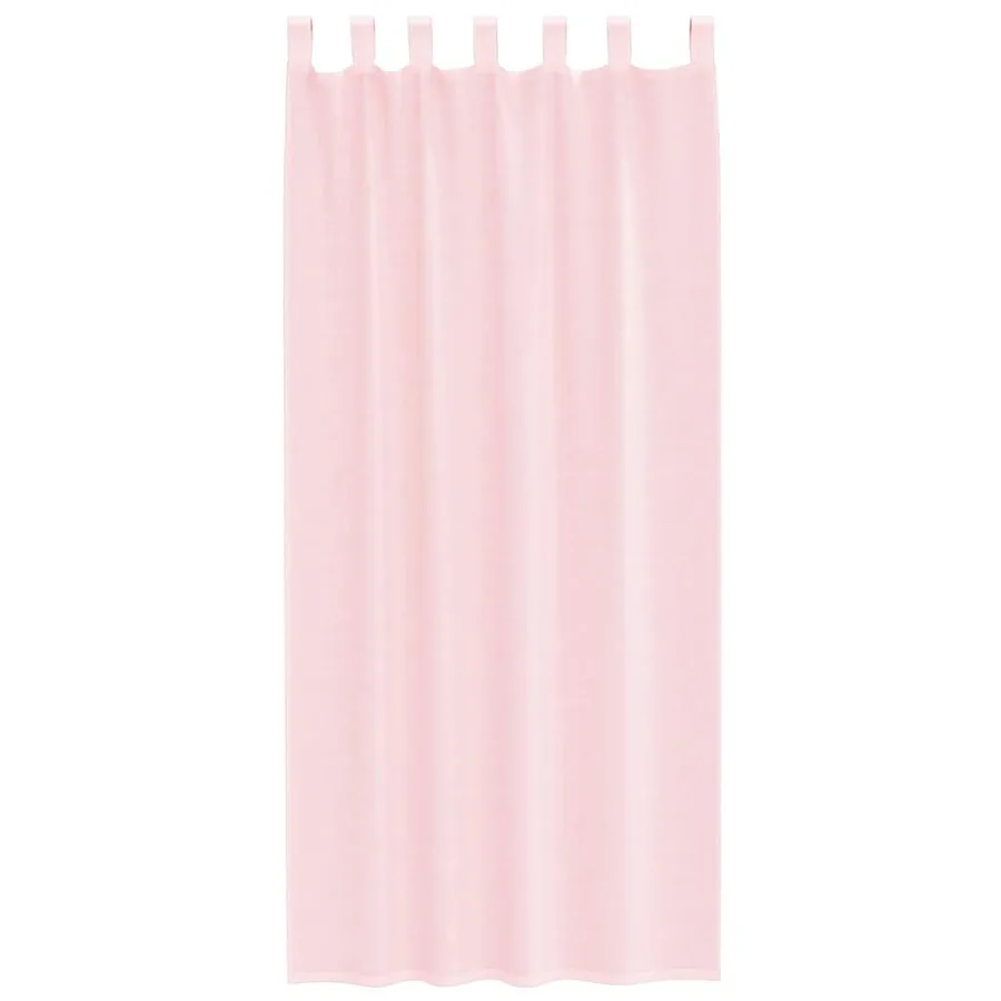 Rideaux en voile avec boucles 2 pcs rose clair 140x245 cm - 4