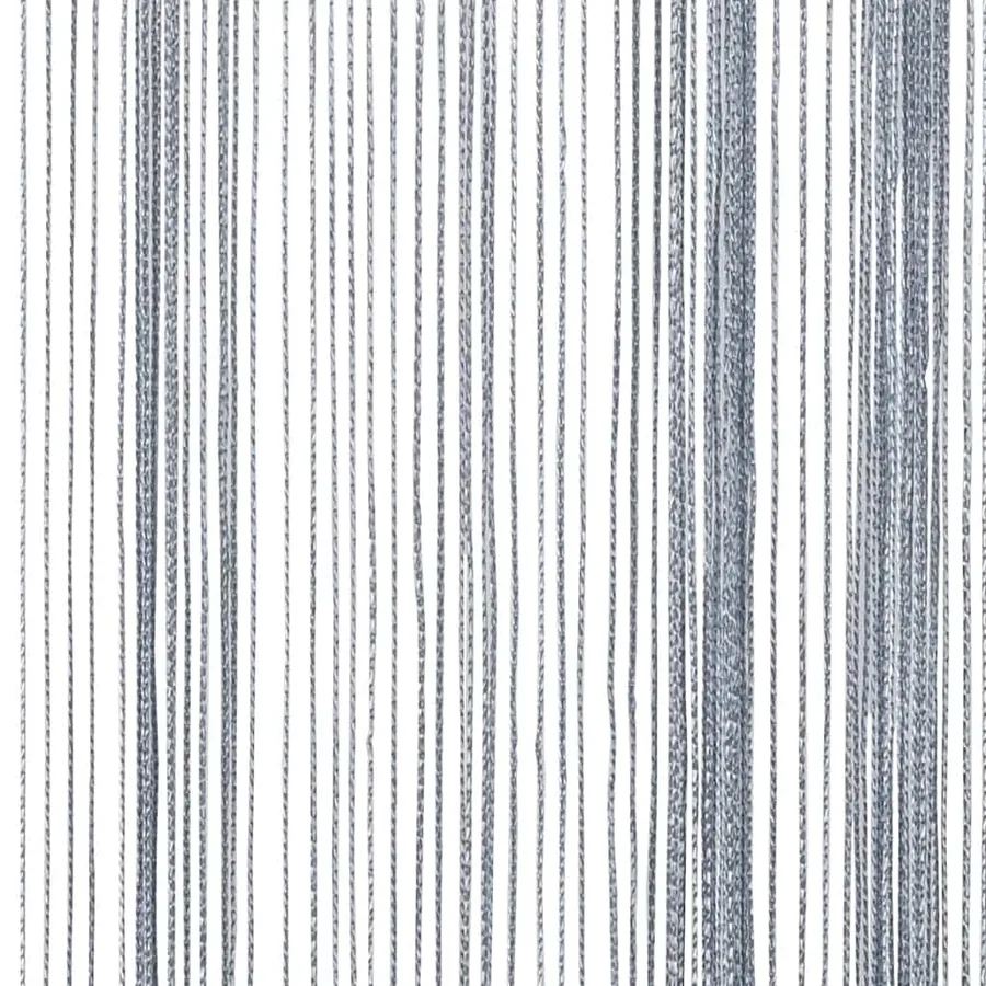 Rideau en fils 2 pcs 140 x 250 cm gris clair - 8