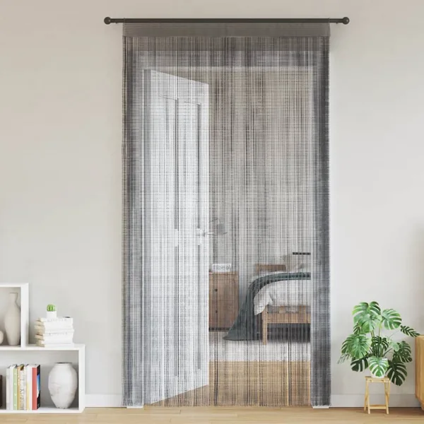 Rideaux à fils 2 pièces Anthracite 140x250 cm