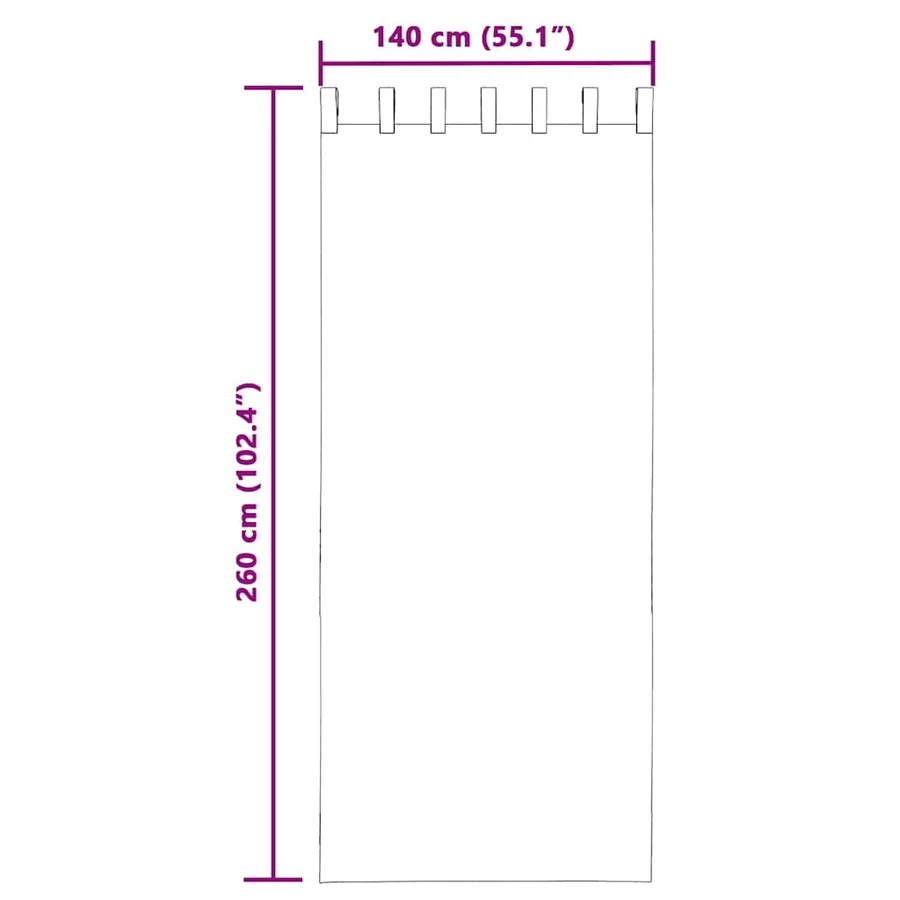 Rideaux en voile avec passants 2 pcs crème - 8