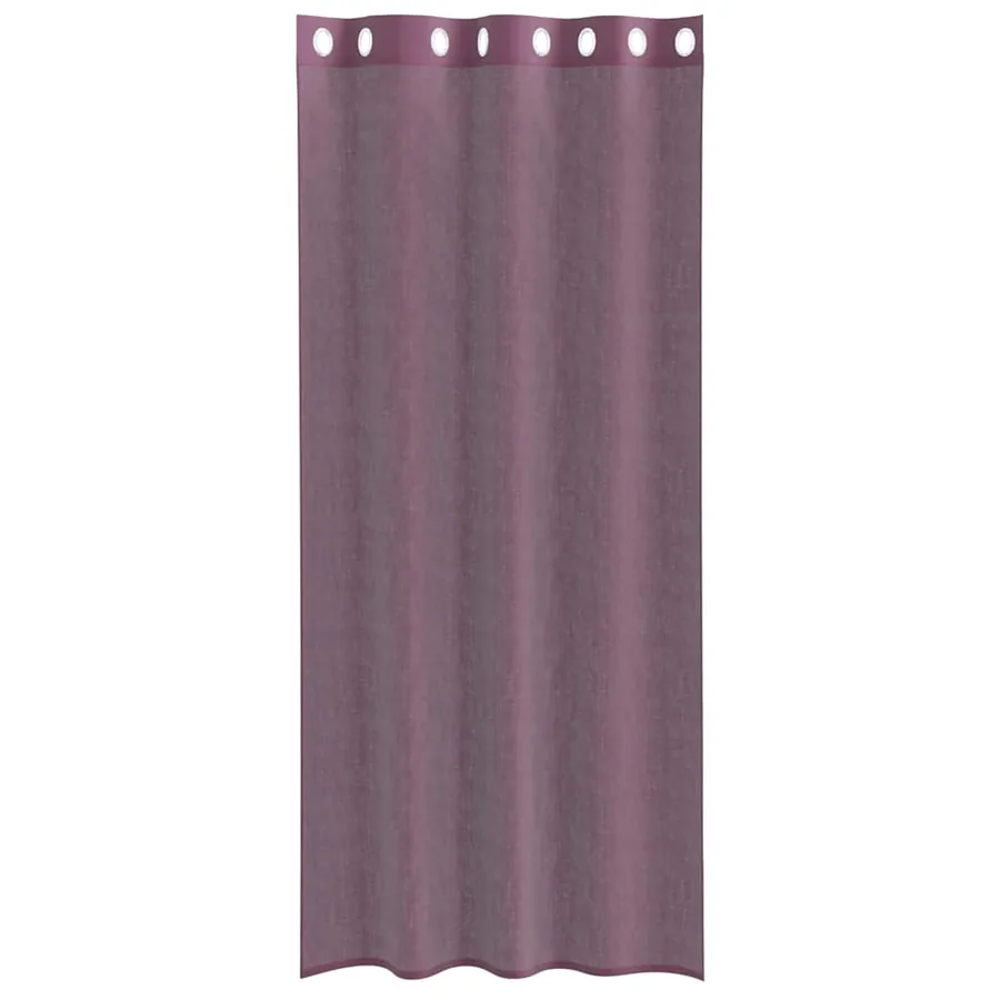 Rideaux en voile avec œillets 2 pcs violet 140x225 cm - 4