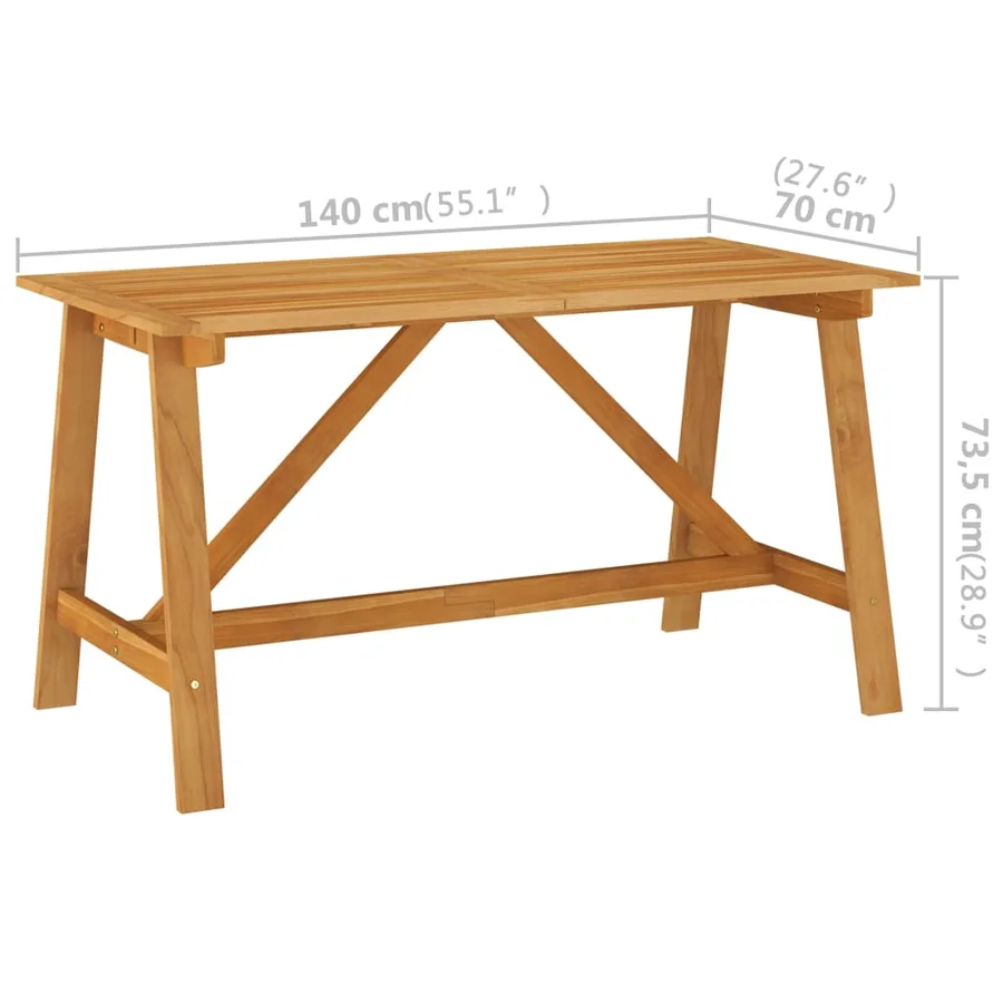Ensemble à manger de jardin 5 pcs Beige - 11