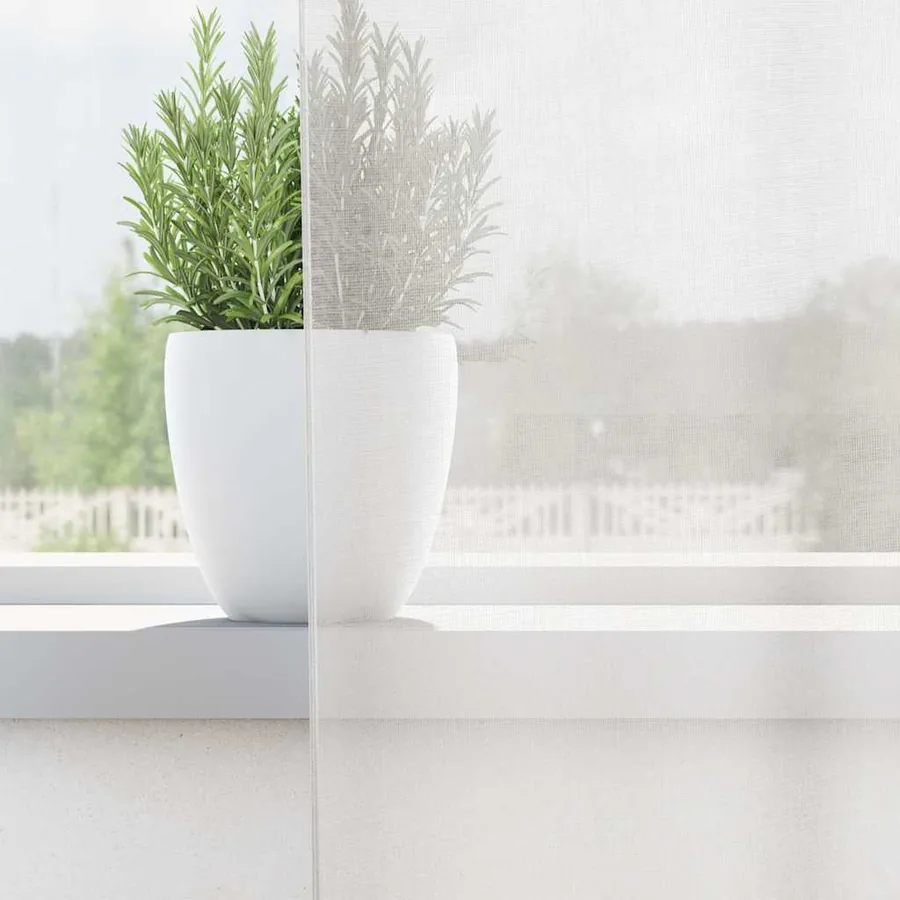 Rideaux en voile avec passe-tringles 2 pcs blanc - 3