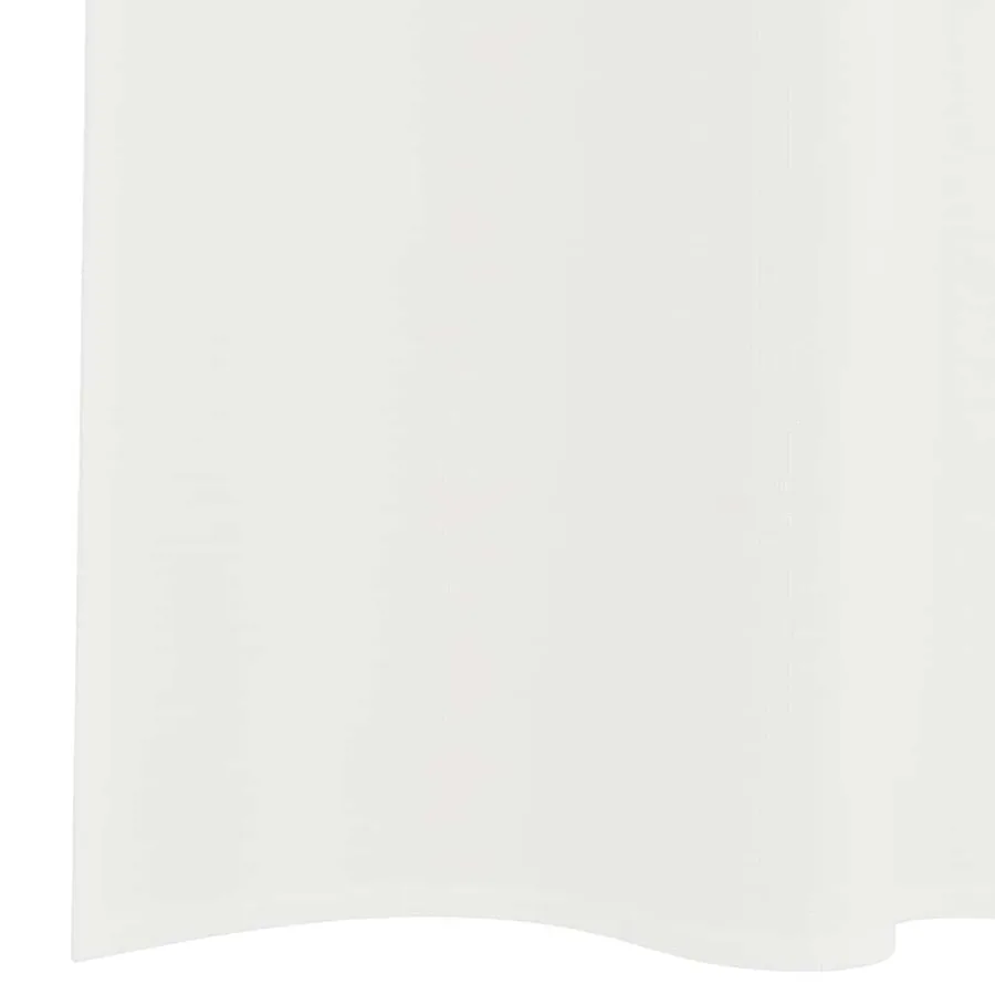 Rideaux en voile avec passe-tringles 2 pcs blanc - 5