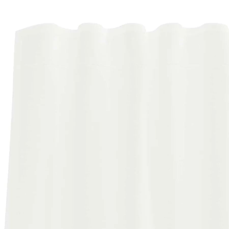 Rideaux en voile avec passe-tringles 2 pcs blanc - 6