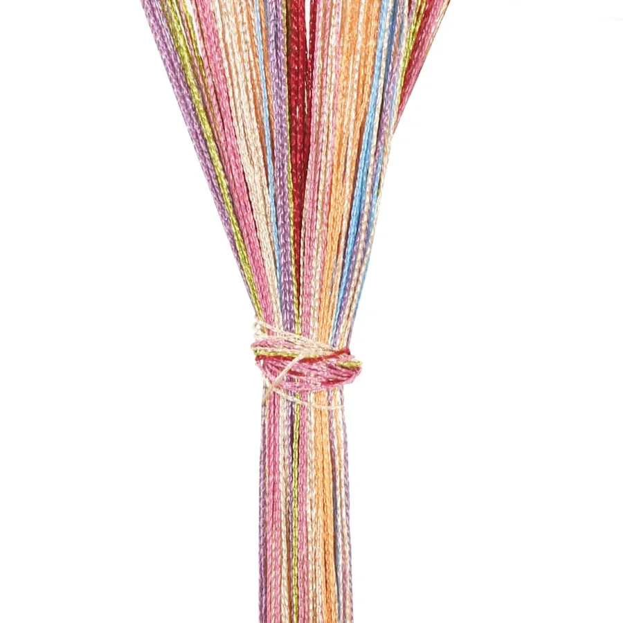 Rideau en fils 2 pcs 140 x 250 cm multicolore - 7