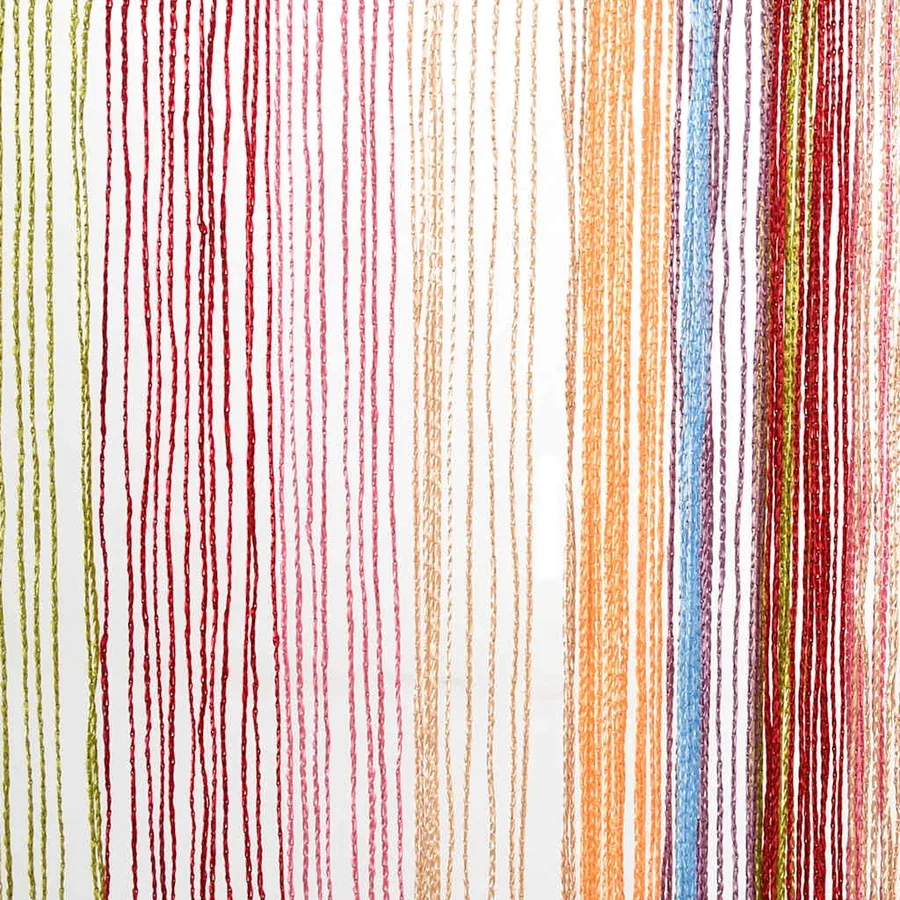 Rideau en fils 2 pcs 140 x 250 cm multicolore - 8