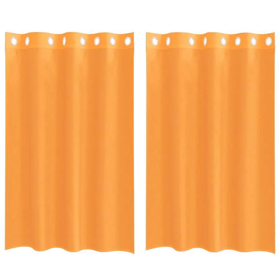 Rideaux en voile avec œillets 2 pcs orange 140x175 cm - 2