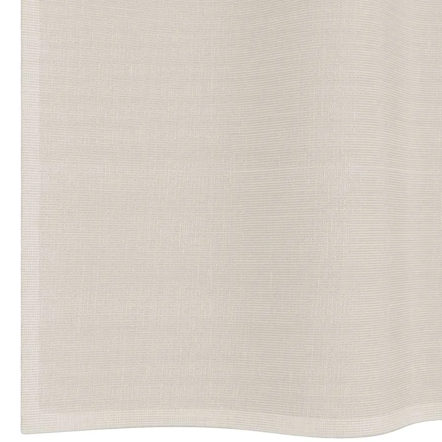 Rideaux en voile avec œillets 2 pcs crème 140x225 cm - 6