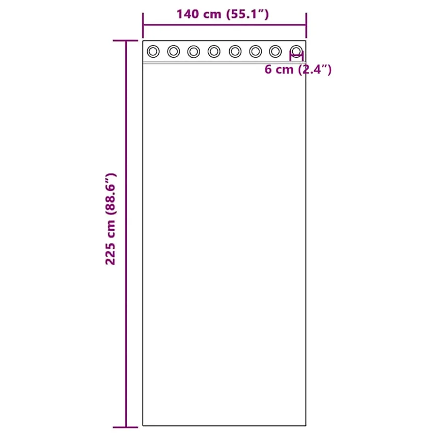 Rideaux en voile avec œillets 2 pcs crème 140x225 cm - 8