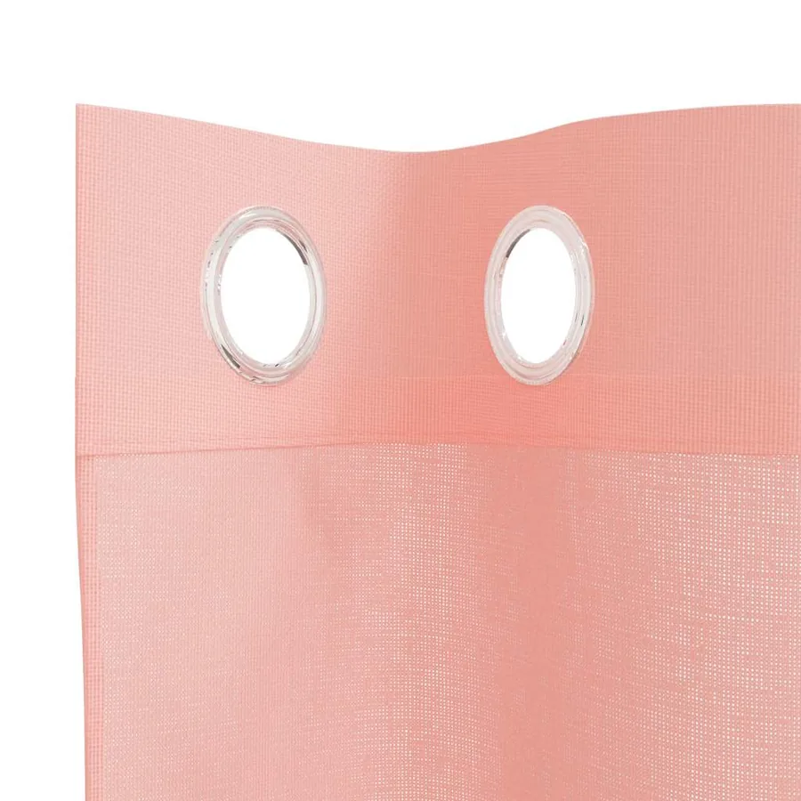 Rideaux en voile avec œillets 2 pcs rose 140x260 cm - 5