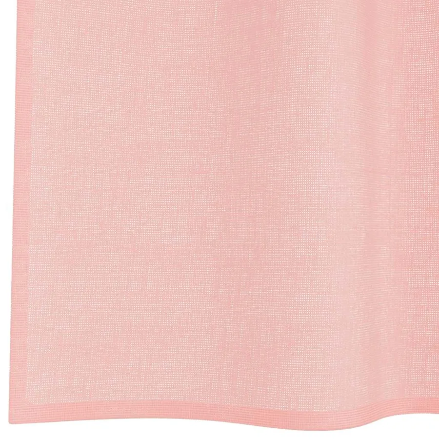 Rideaux en voile avec œillets 2 pcs rose 140x260 cm - 6