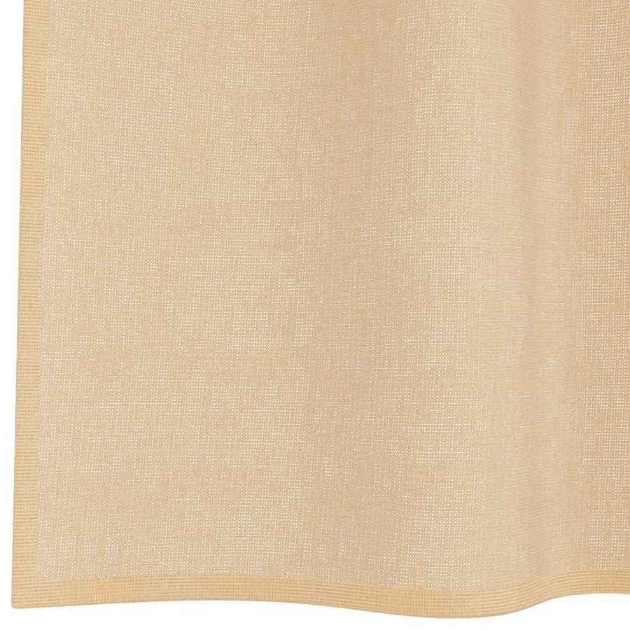 Rideaux en voile avec passe-tringles 2 pcs sable - 6